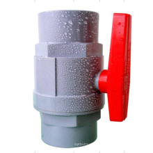 PVC two pieces ball valve with stainless steel handle